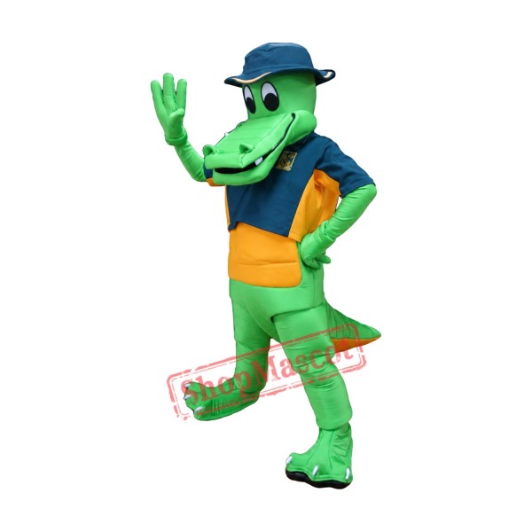 Superb Happy Crocodile Mascot Costume