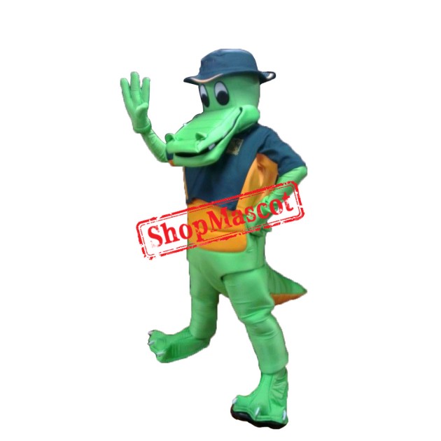 Superb Happy Crocodile Mascot Costume