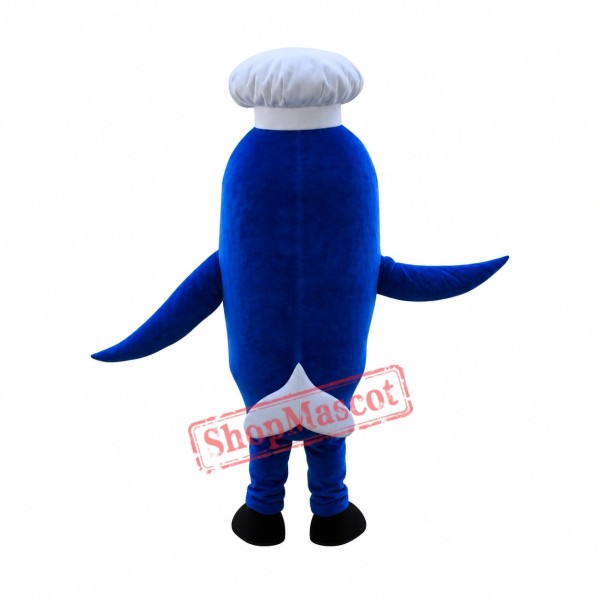 Affordable Chef Dolphin Mascot Costume Affordable Chef Dolphin Mascot Costume