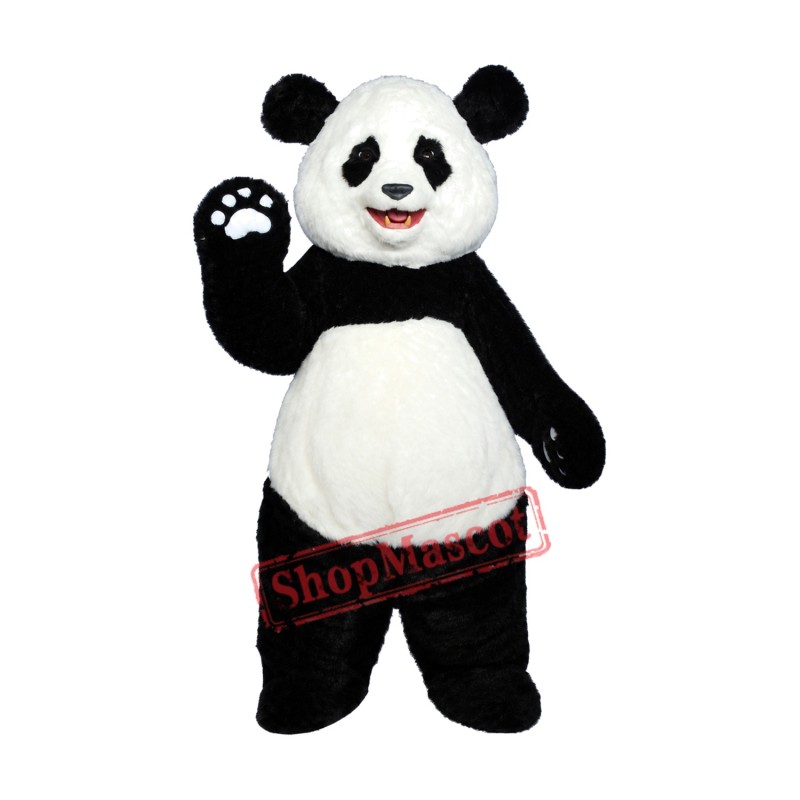 Superb Friendly Panda Mascot Costume Superb Friendly Panda Mascot Costume