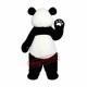 Superb Friendly Panda Mascot Costume Superb Friendly Panda Mascot Costume