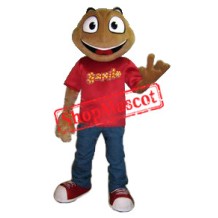 Superb College Frog Mascot Costume