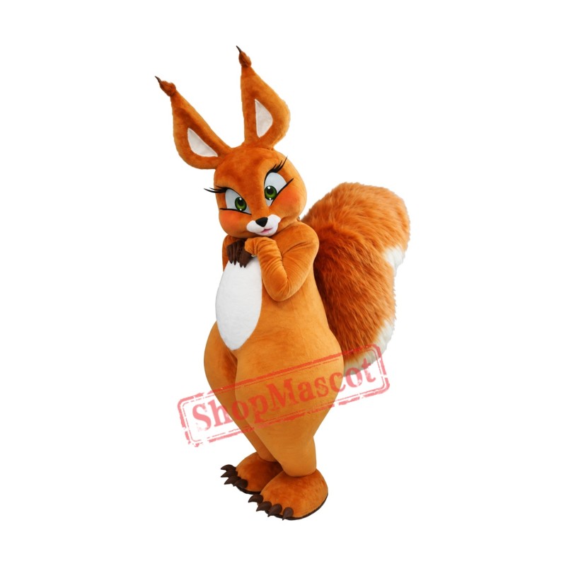 Superb Beautiful Squirrel Mascot Costume Superb Beautiful Squirrel Mascot Costume