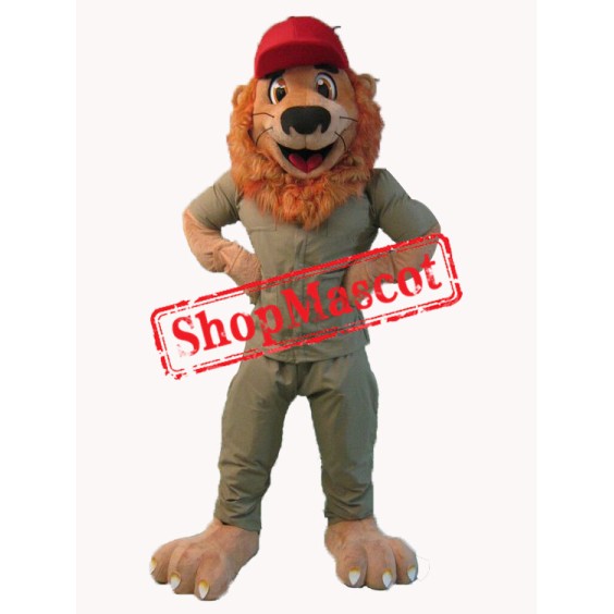 Superb Friendly Lion Mascot Costume