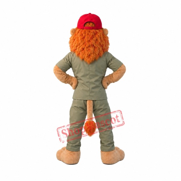 Superb Friendly Lion Mascot Costume Superb Friendly Lion Mascot Costume