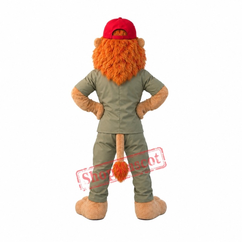 Superb Friendly Lion Mascot Costume Superb Friendly Lion Mascot Costume
