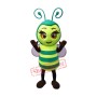 Superb Green Bee Mascot Costume