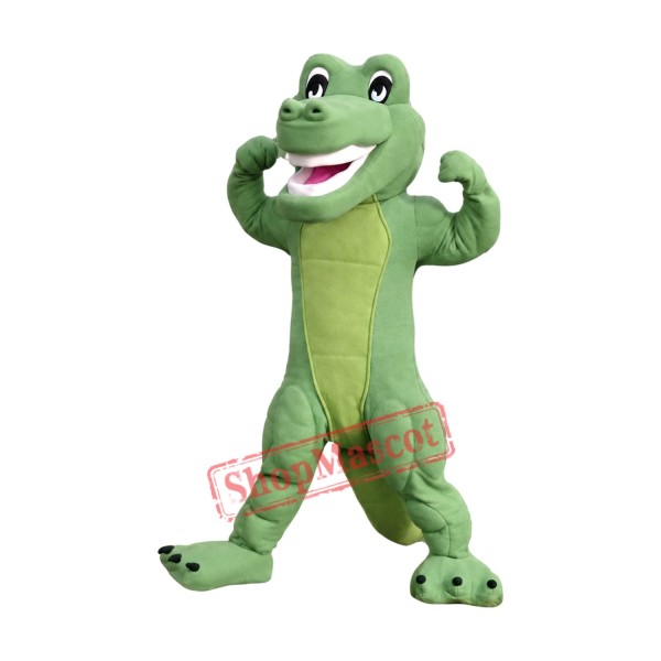 Power Friendly Crocodile Mascot Costume