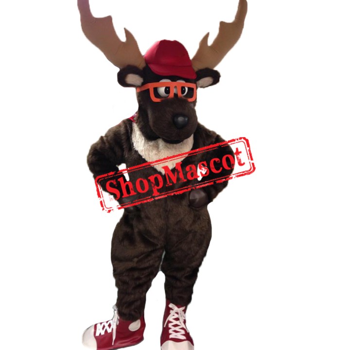 Superb Moose Mascot Costume