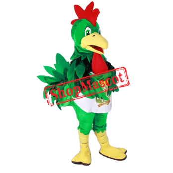 Green Chicken Mascot Costume