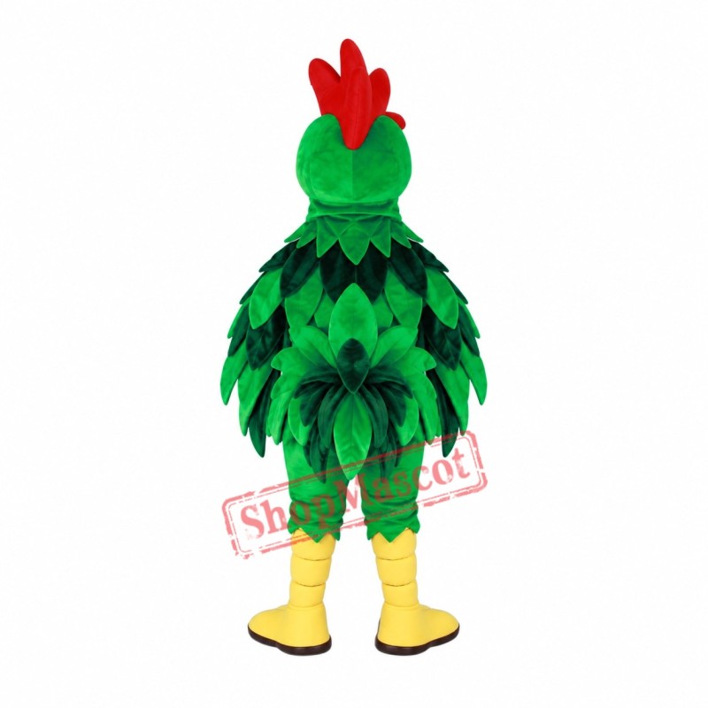 Green Chicken Mascot Costume