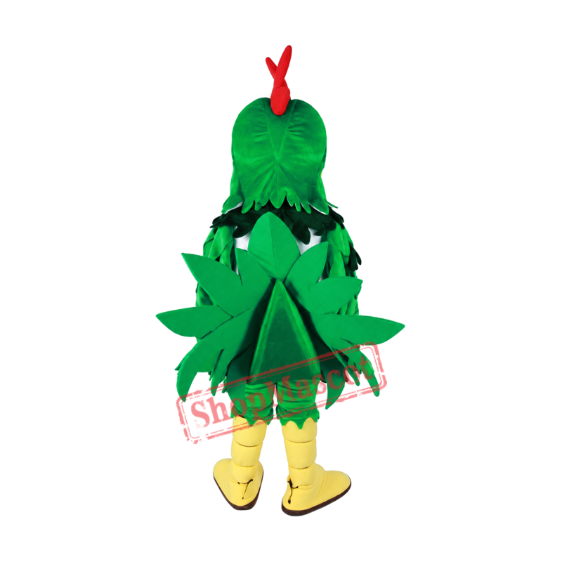 Green Chicken Mascot Costume