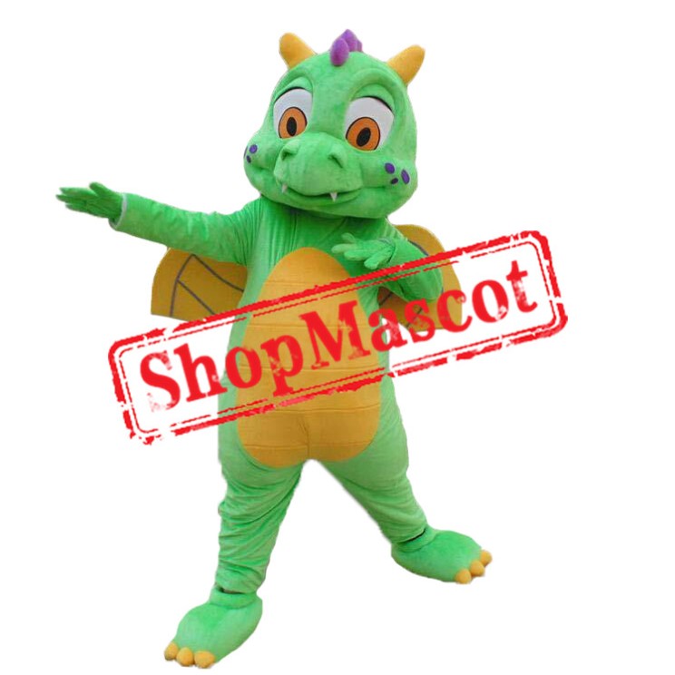 Affordable Green Dragon Mascot Costume