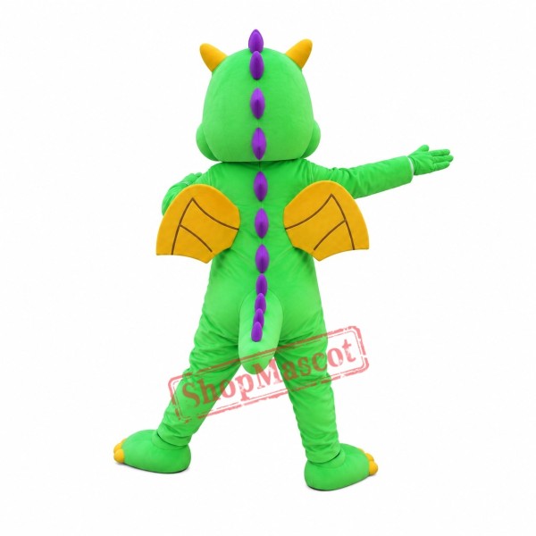 Affordable Green Dragon Mascot Costume Affordable Green Dragon Mascot Costume