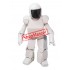 Superb White Robot Mascot Costume