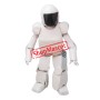 Superb White Robot Mascot Costume