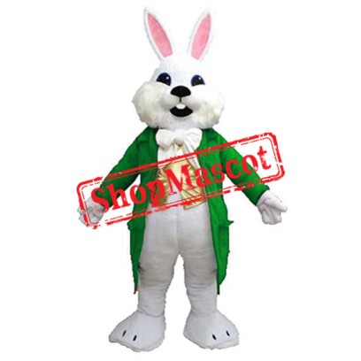 Green Suit Easter Bunny Mascot Costume Available In US Warehouse