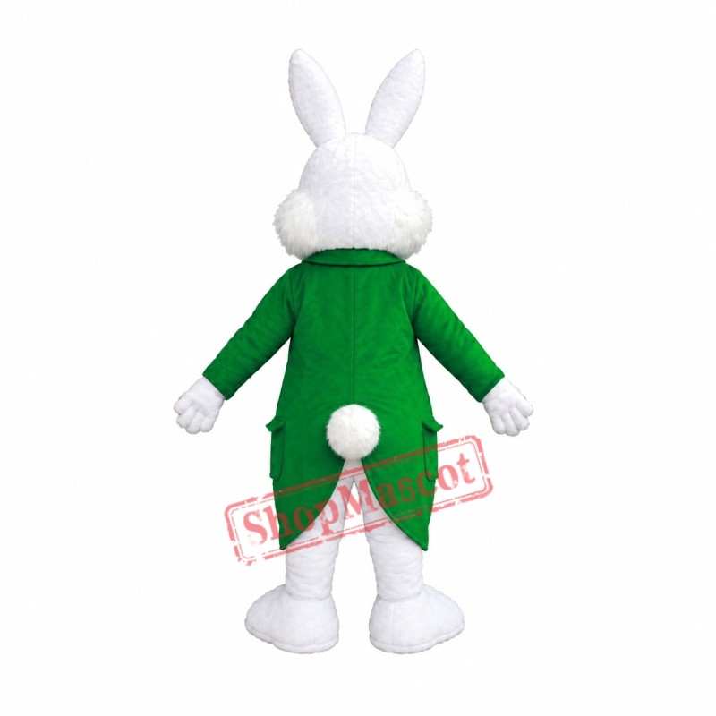 Green Suit Easter Bunny Mascot Costume Available In US Warehouse