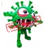 Green Monster Virus Mascot Costume