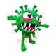 Green Monster Virus Mascot Costume