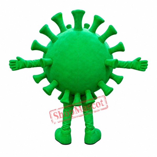 Green Monster Virus Mascot Costume Green Monster Virus Mascot Costume