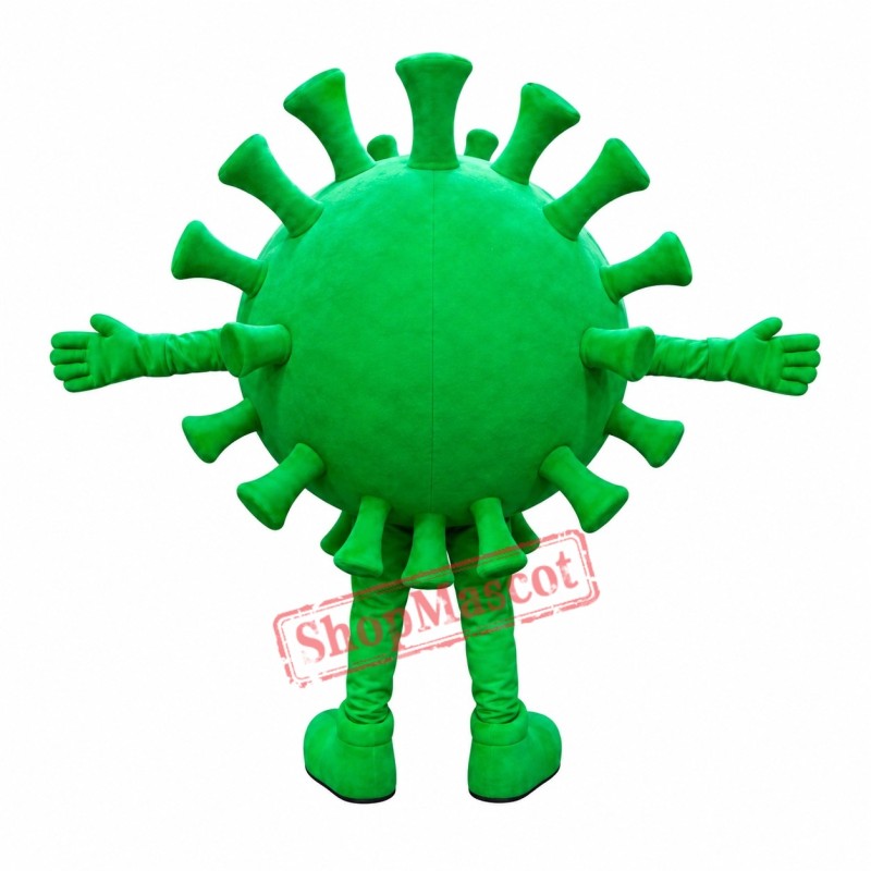 Green Monster Virus Mascot Costume