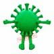 Green Monster Virus Mascot Costume