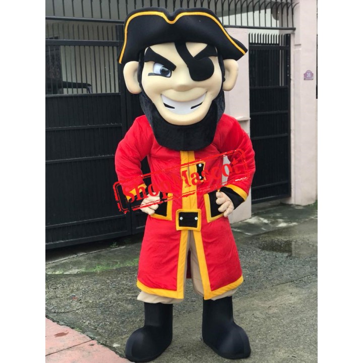 Superb Lightweight Pirate Mascot Costume Superb Lightweight Pirate Mascot Costume