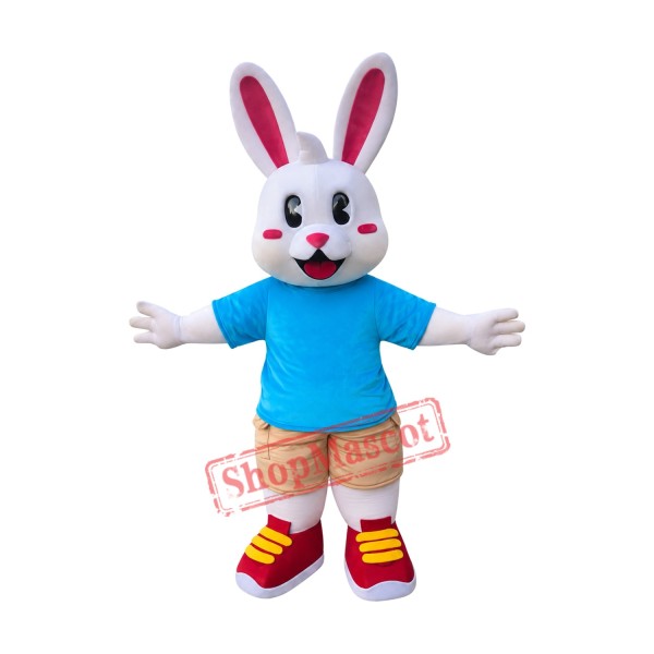 Lovely White Rabbit Mascot Costume