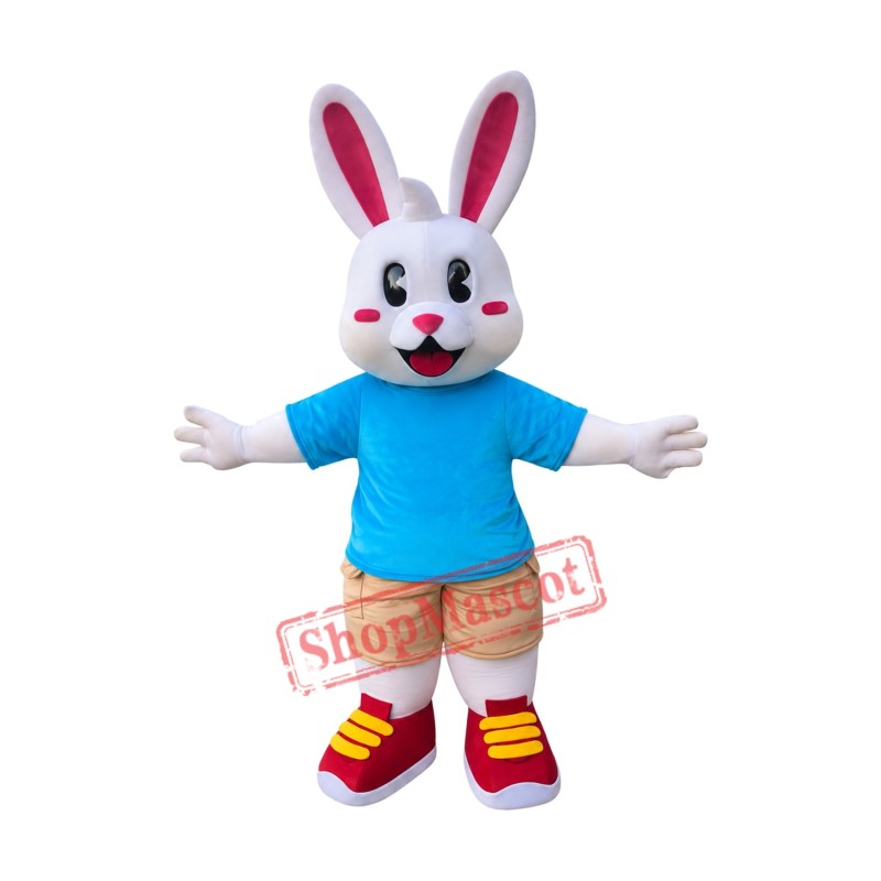 Lovely White Rabbit Mascot Costume