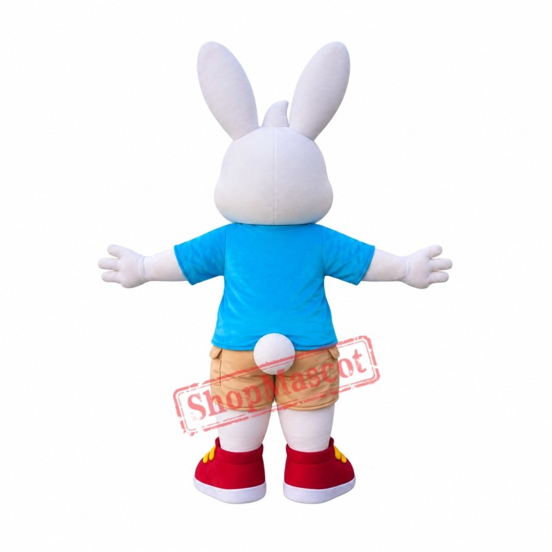 Lovely White Rabbit Mascot Costume