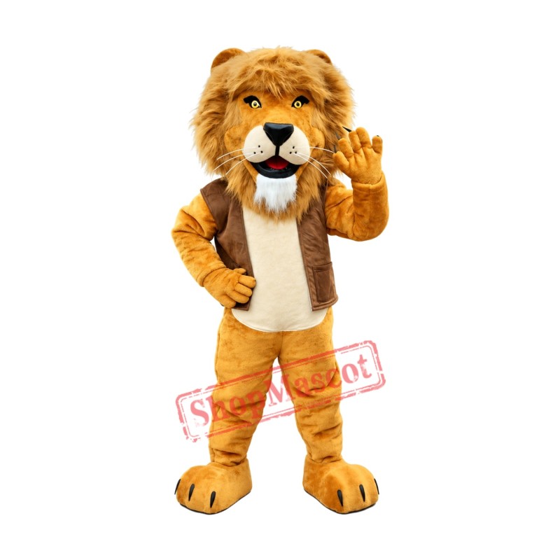 Superb Realistic Lion Mascot Costume