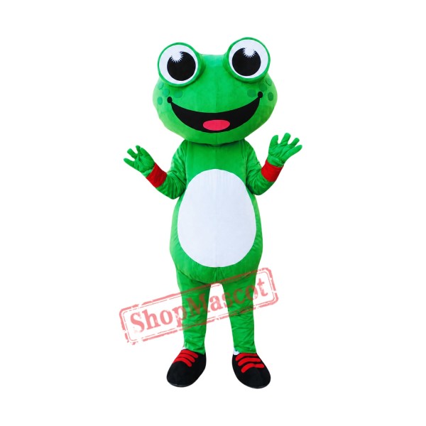 Cheap Cartoon Frog Mascot Costume