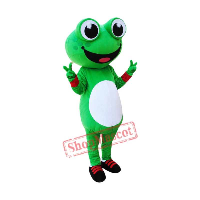 Cheap Cartoon Frog Mascot Costume
