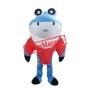 Super Cute Blue Shark Mascot Costume