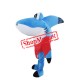 Super Cute Blue Shark Mascot Costume