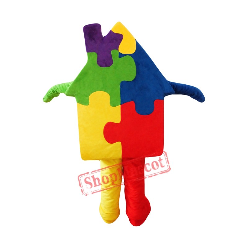 Colorful House Mascot Costume