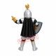 Sliver College Knight Mascot Costume Sliver College Knight Mascot Costume