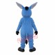Cute Blue Donkey Mascot Costume