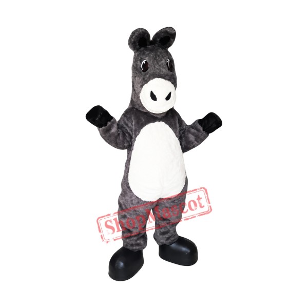 High Quality Gray Donkey Mascot Costume