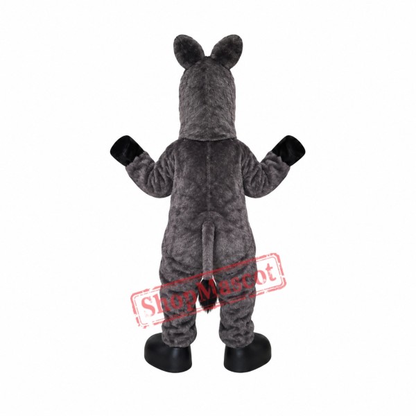 High Quality Gray Donkey Mascot Costume