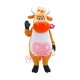 Yellow Cow Mascot Costume Yellow Cow Mascot Costume