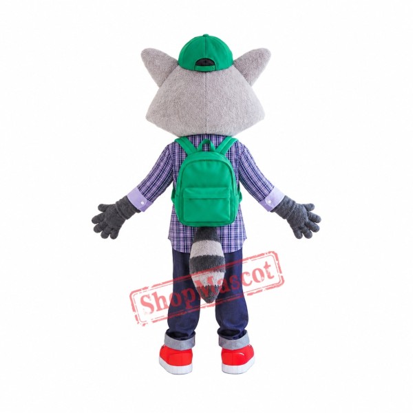 College Lightweight Raccoon Mascot Costume