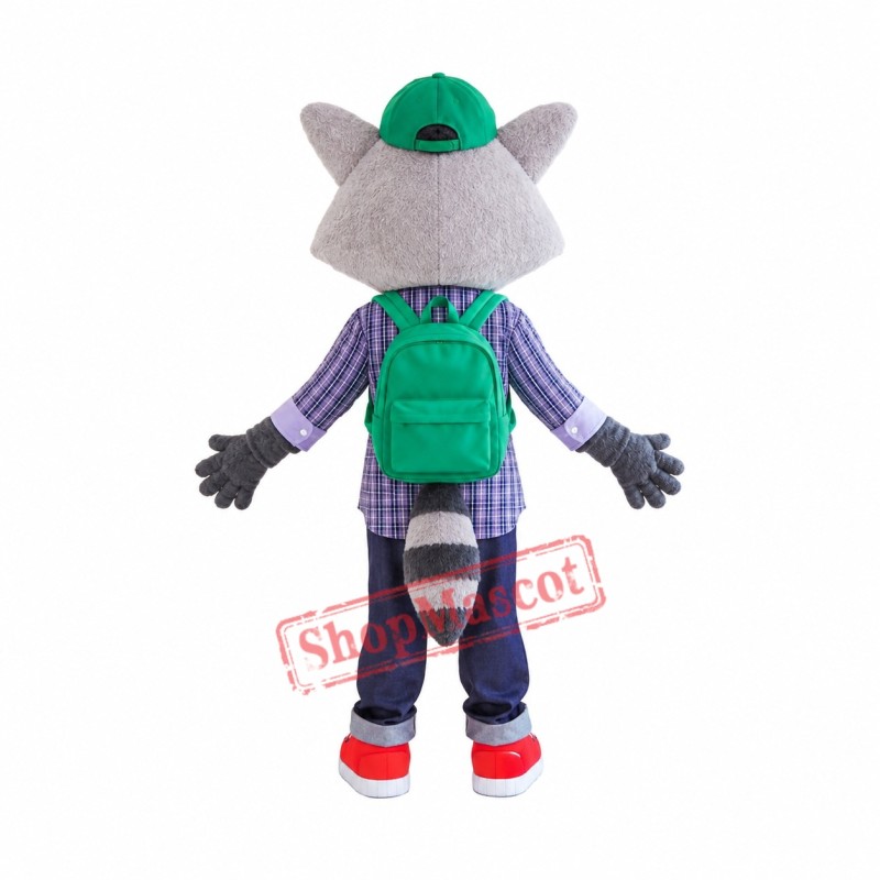 College Lightweight Raccoon Mascot Costume