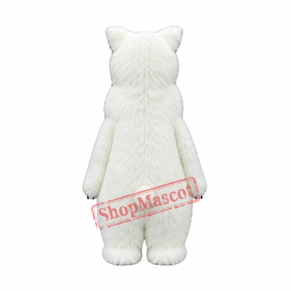 Super Cute Polar Bear Mascot Costume Super Cute Polar Bear Mascot Costume