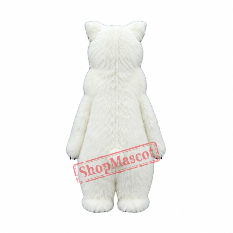 Super Cute Polar Bear Mascot Costume Super Cute Polar Bear Mascot Costume