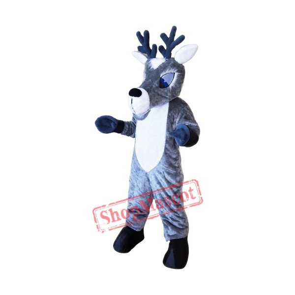 Grey Deer Mascot Costume Grey Deer Mascot Costume