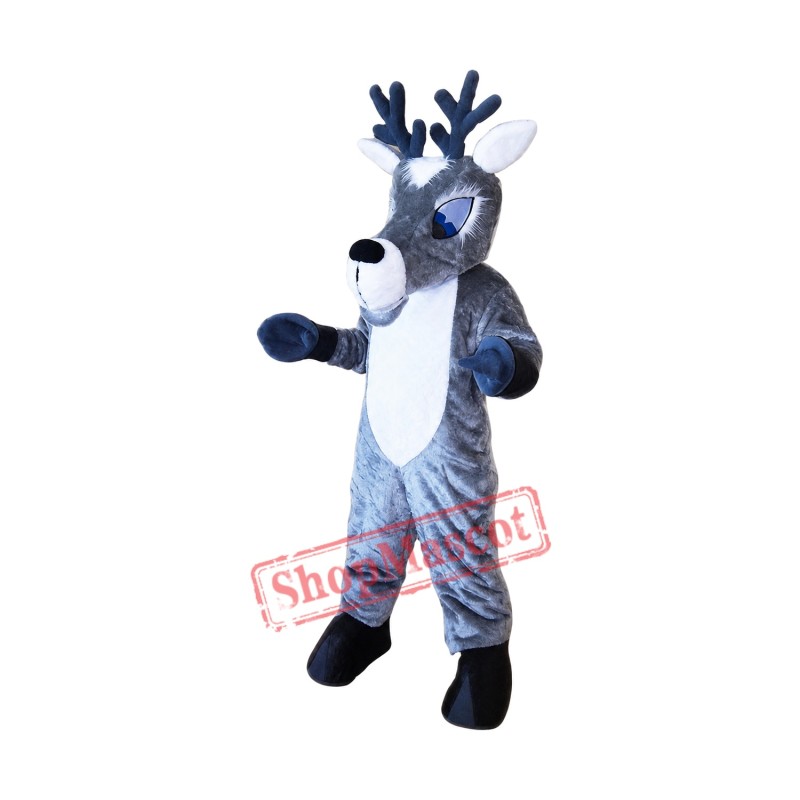 Grey Deer Mascot Costume