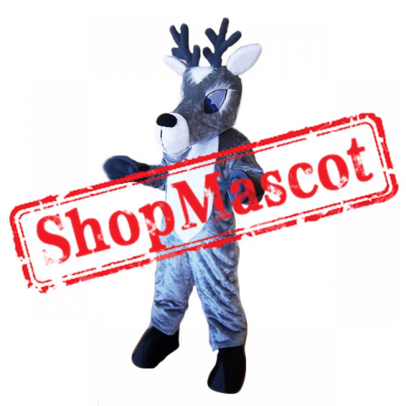 Grey Deer Mascot Costume