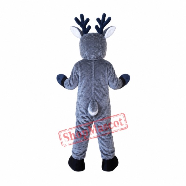 Grey Deer Mascot Costume Grey Deer Mascot Costume